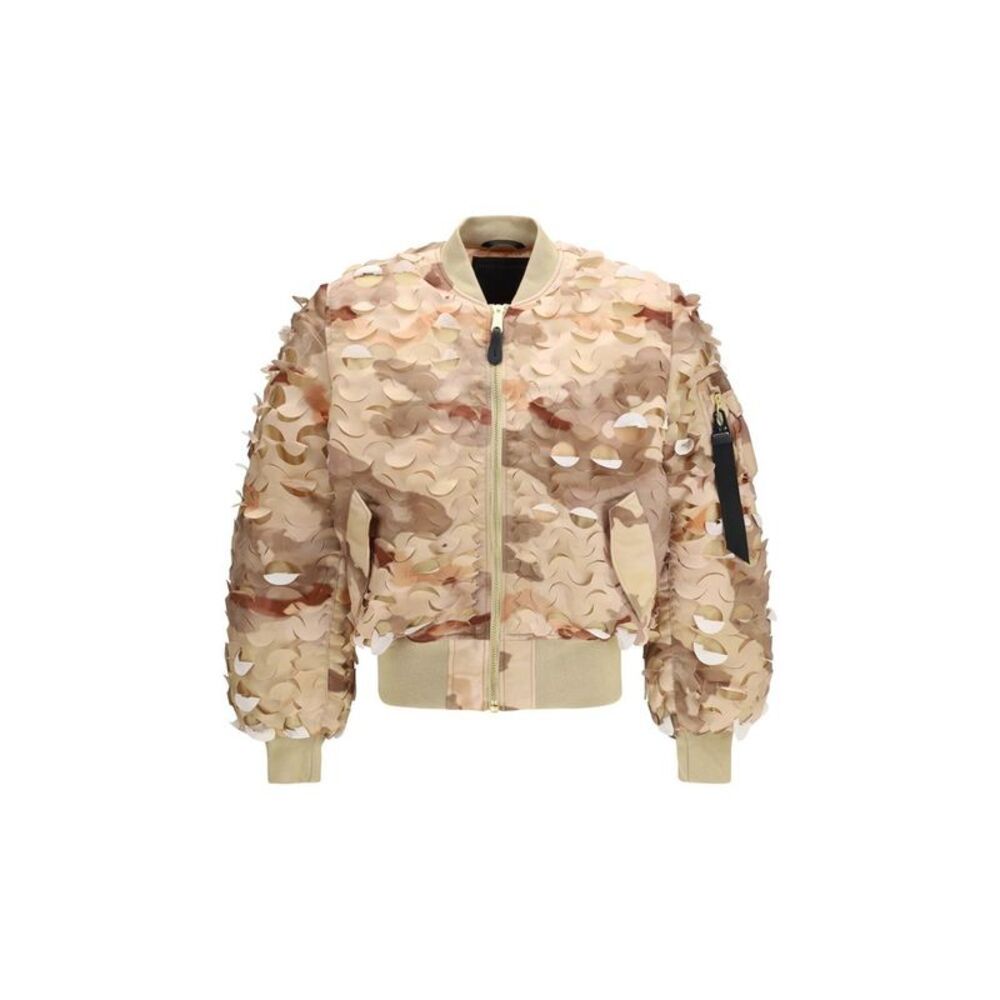 ALPHA INDUSTRIES Gold Nylon Men's Bomber